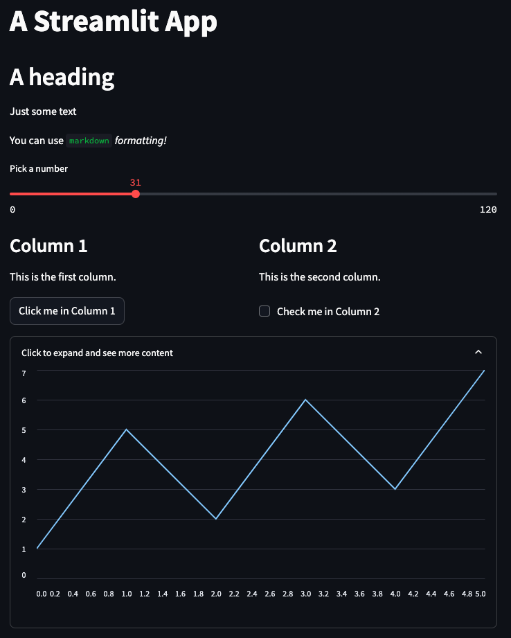 Basic Streamlit UI